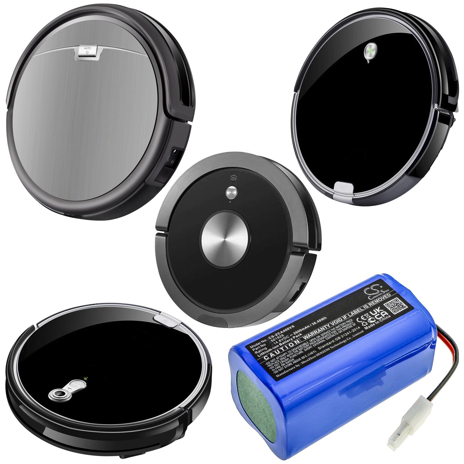 Li-ion Battery fits Zaco, A4s, A6, A8s 14.8V, 2600mAh – Bild 5