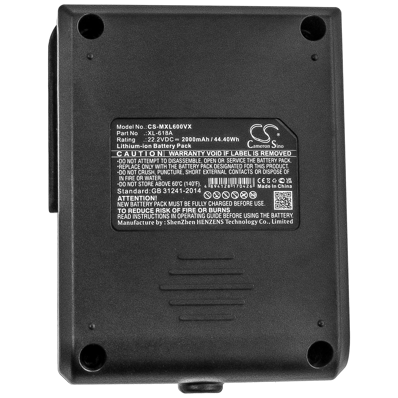 Ni-MH Battery fits Moosoo, X6 22.2V, 2000mAh – Bild 6