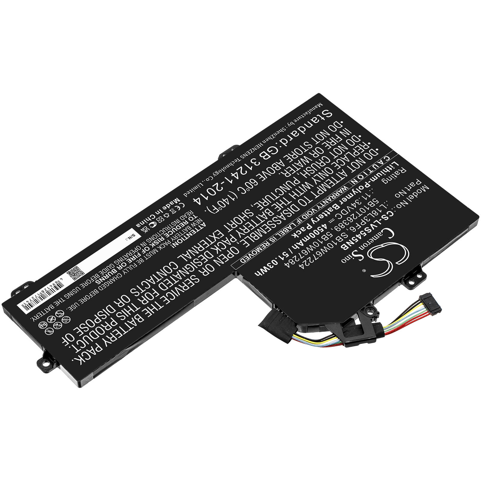 Li-Polymer Battery fits Lenovo, Ideapad S540-15iwl, Ideapad S540-15iwl Gtx 11.34V, 4500mAh / 51.03Wh – Bild 2