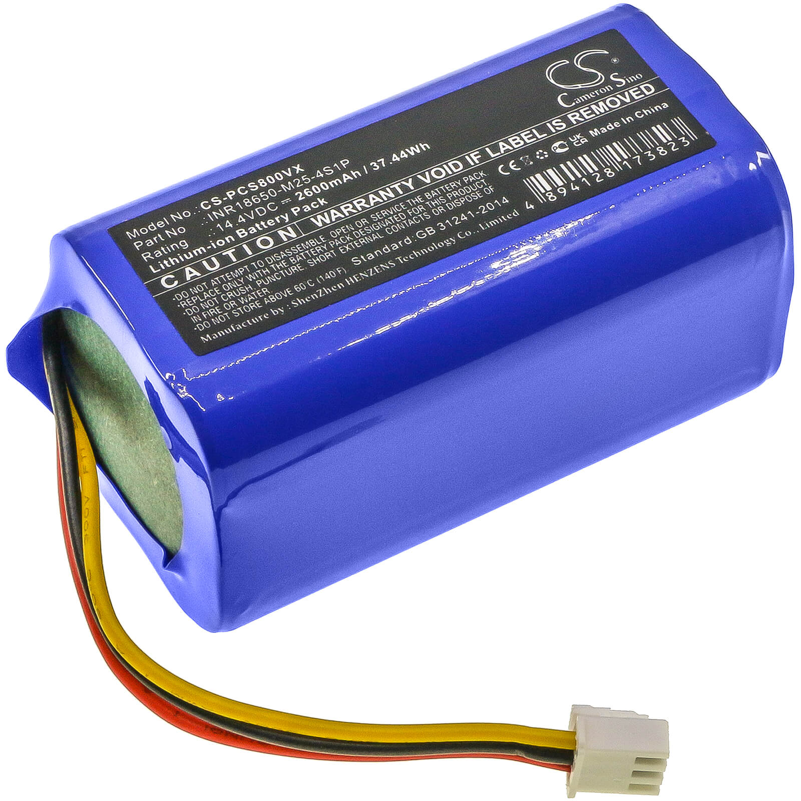 Li-ion Battery fits Proscenic, 800t, 820s 14.4V, 2600mAh / 37.44Wh – Bild 2