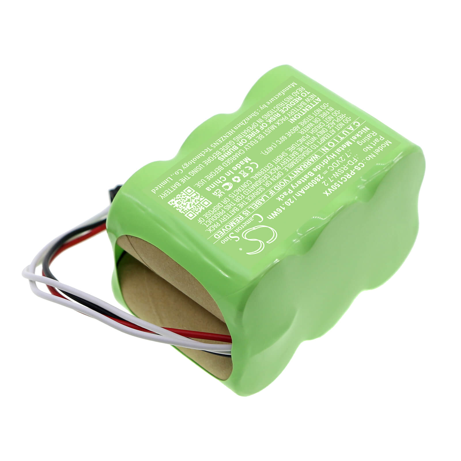 Ni-MH Battery fits Pyle, Pucrc15, Pucrc15bat 7.2V, 2800mAh / 20.16Wh – Bild 2