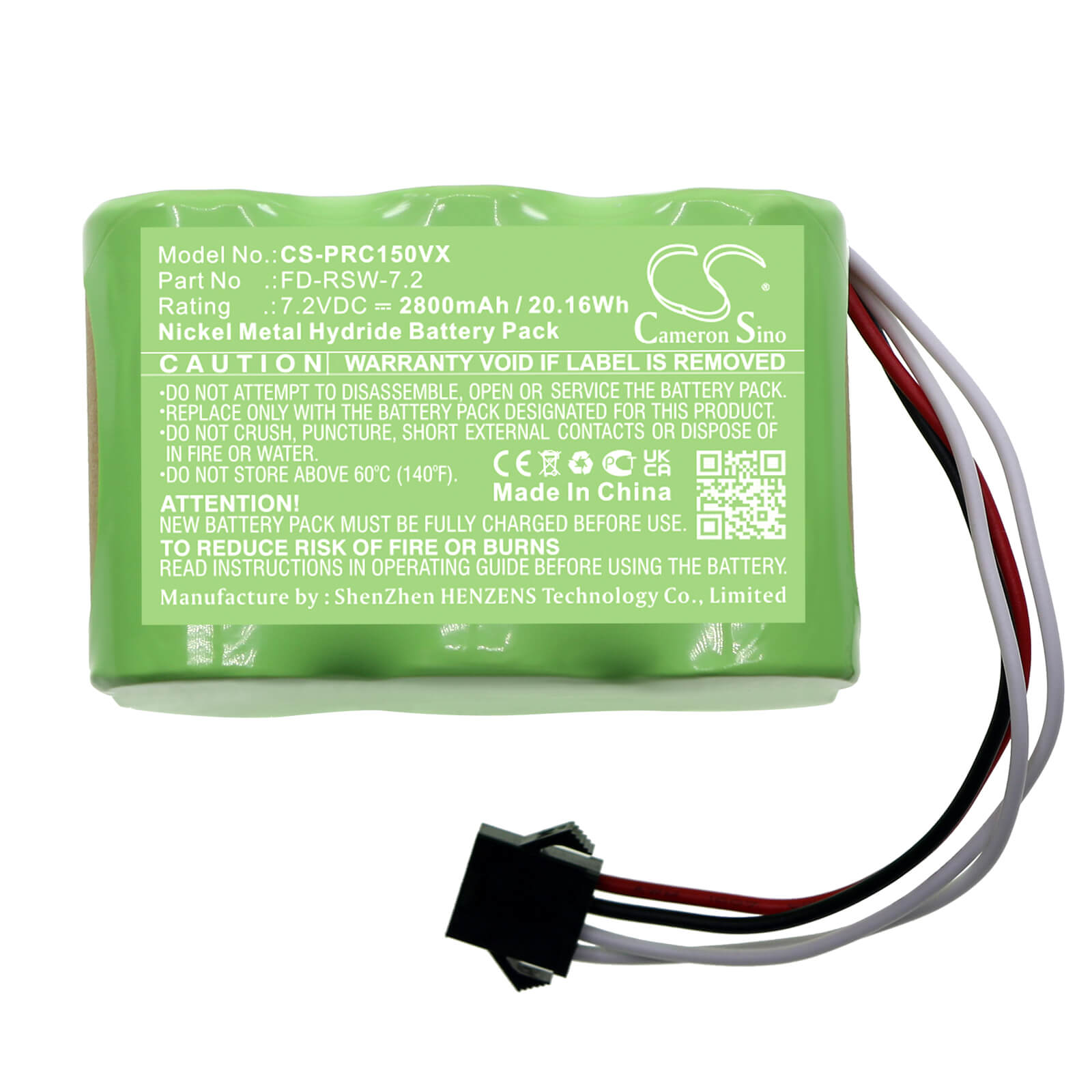 Ni-MH Battery fits Pyle, Pucrc15, Pucrc15bat 7.2V, 2800mAh / 20.16Wh – Bild 3