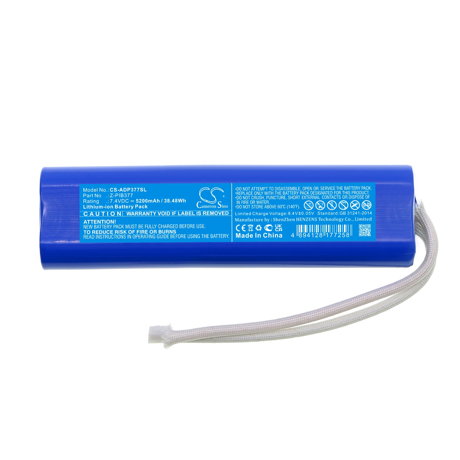Li-ion, Lighting & Studio Battery fits American Dj Pinpoint Gobo, Pinpoint Gobo Color, 7.4V, 5200mAh – Bild 3