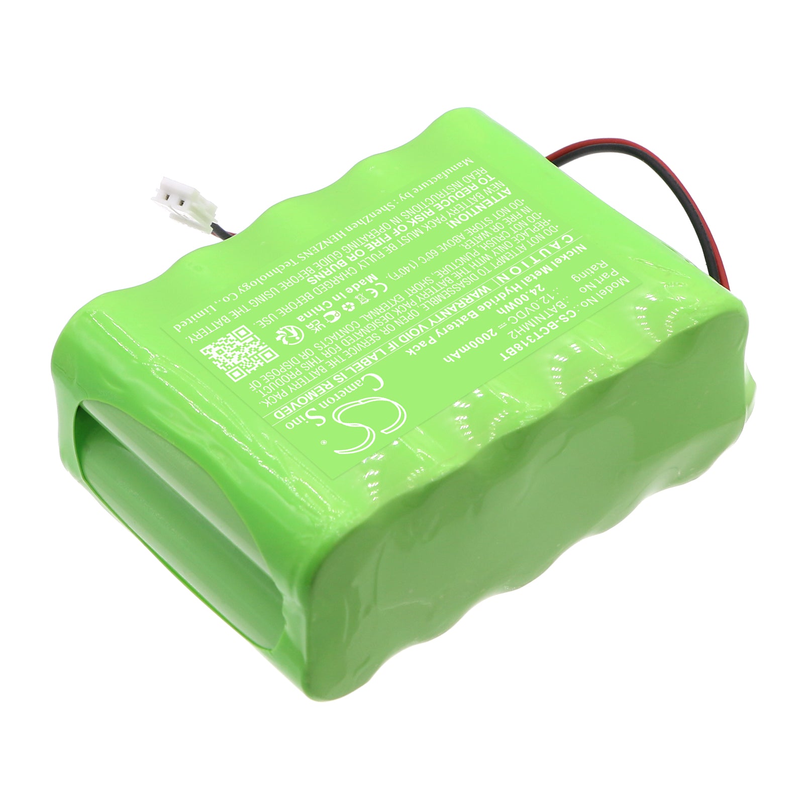 Ni-MH, Alarm System Battery fits Daitem 318-16d, Es318-22f, 12.0V, 2000mAh – Bild 2