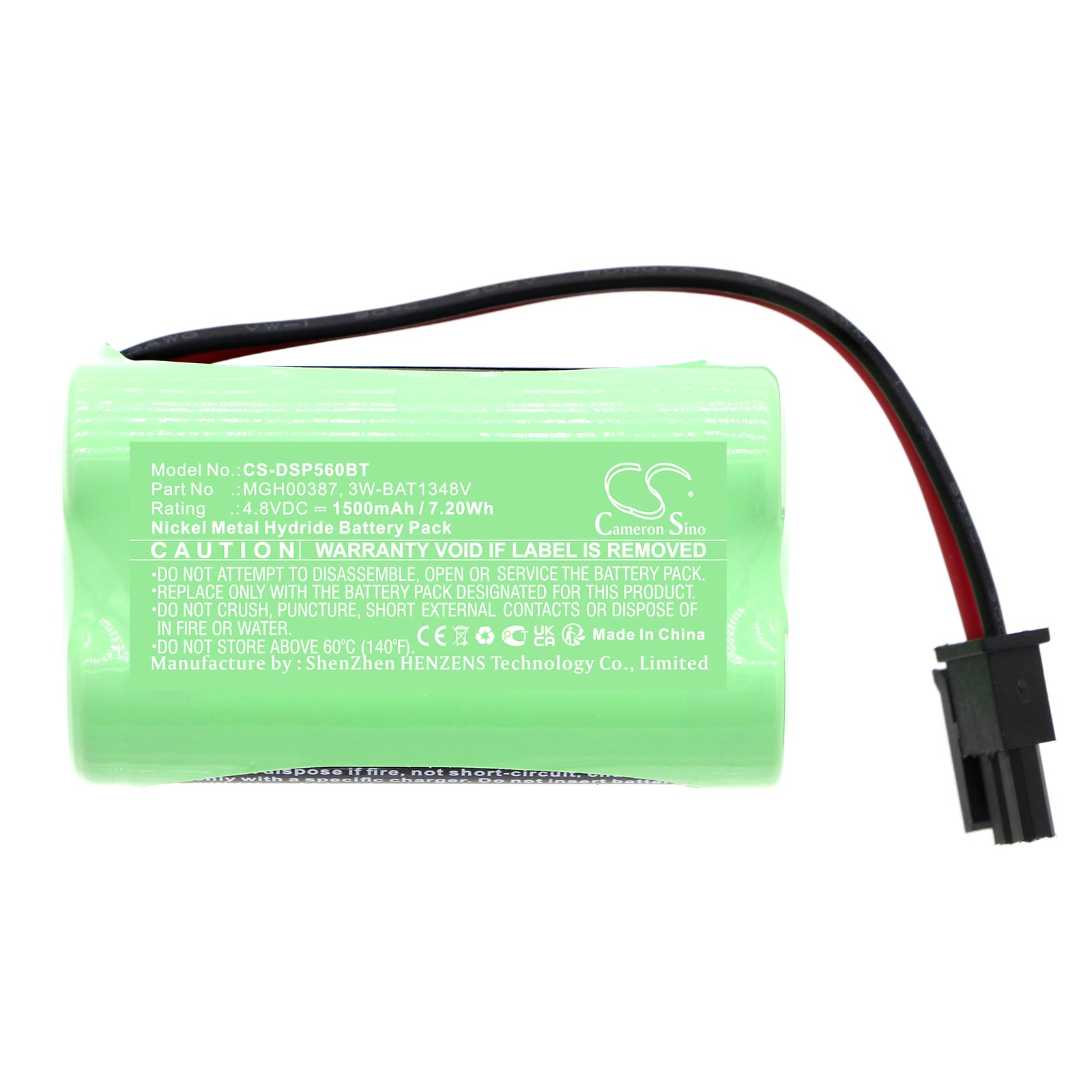 Ni-MH, Alarm System Battery fits Dsc Central Wp8010, Central Wp8030, 4.8V, 1500mAh – Bild 2