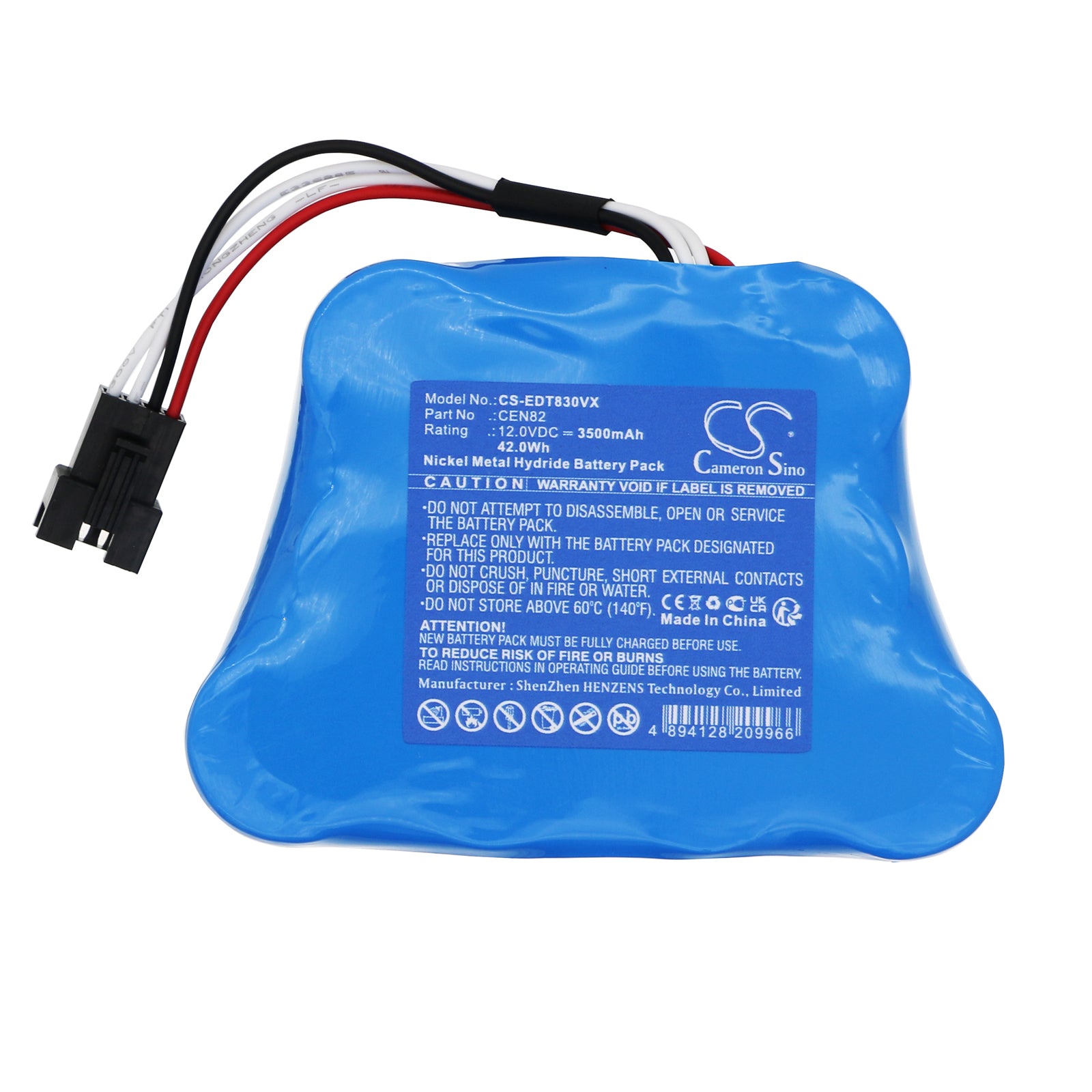 Ni-MH, Vacuum Battery fits Ecovacs Deebot 800, Deebot 810, 12.0V, 3500mAh – Bild 4