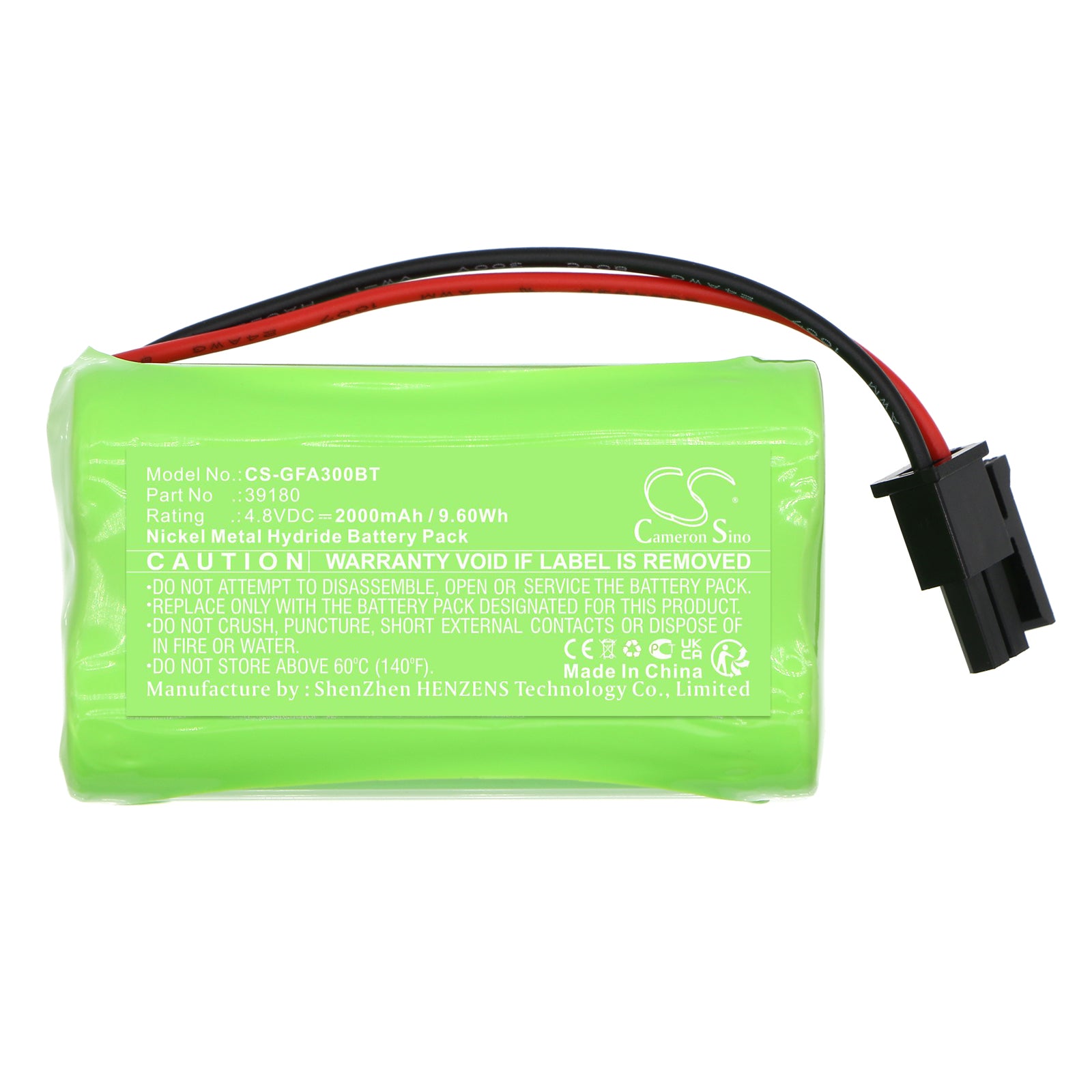 Ni-MH, Alarm System Battery fits Grothe Fa30, Fa30-az, 4.8V, 2000mAh – Bild 3