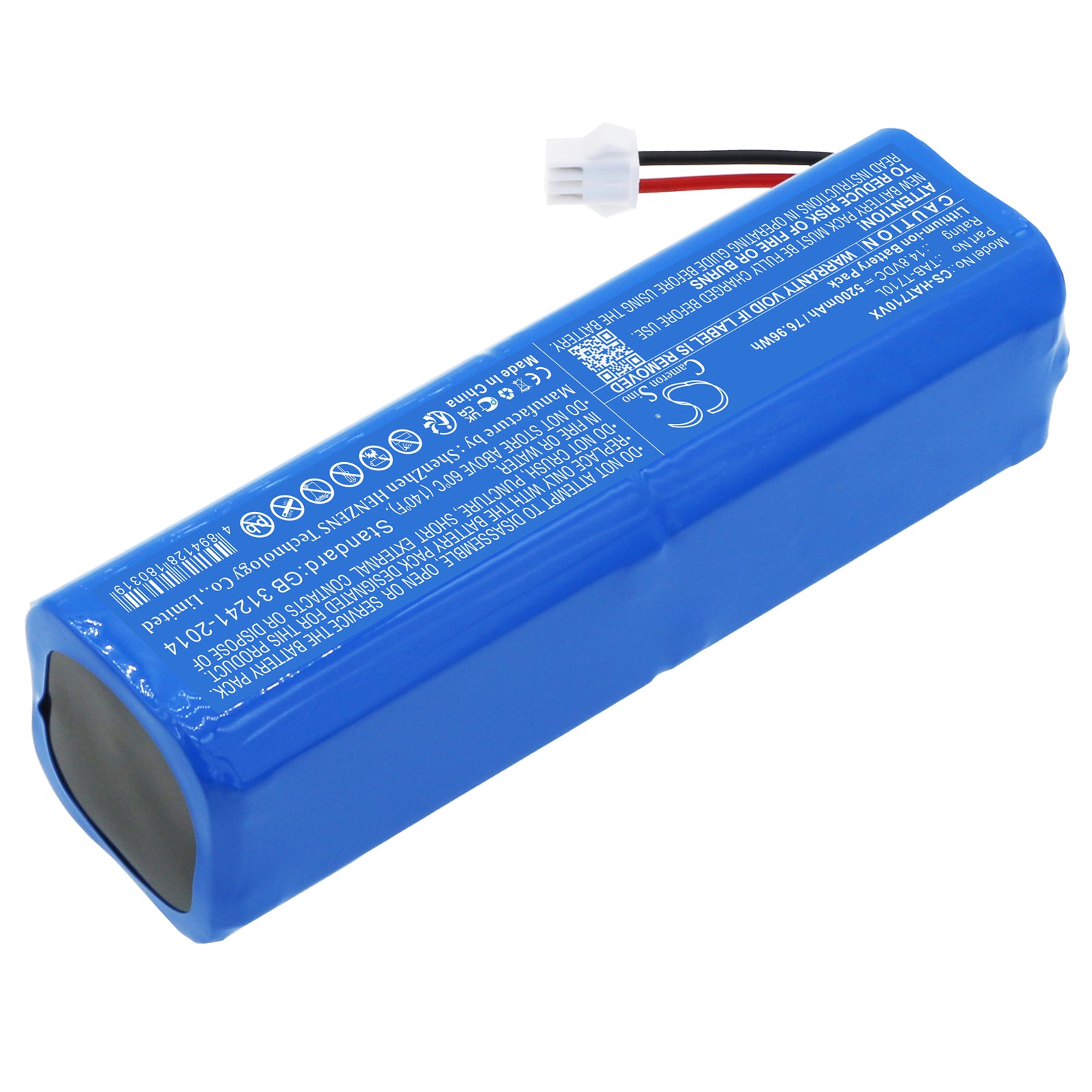 Li-ion, Vacuum Battery fits Haier Tab-qs60s, Tab-t710l, 14.8V, 5200mAh – Bild 2
