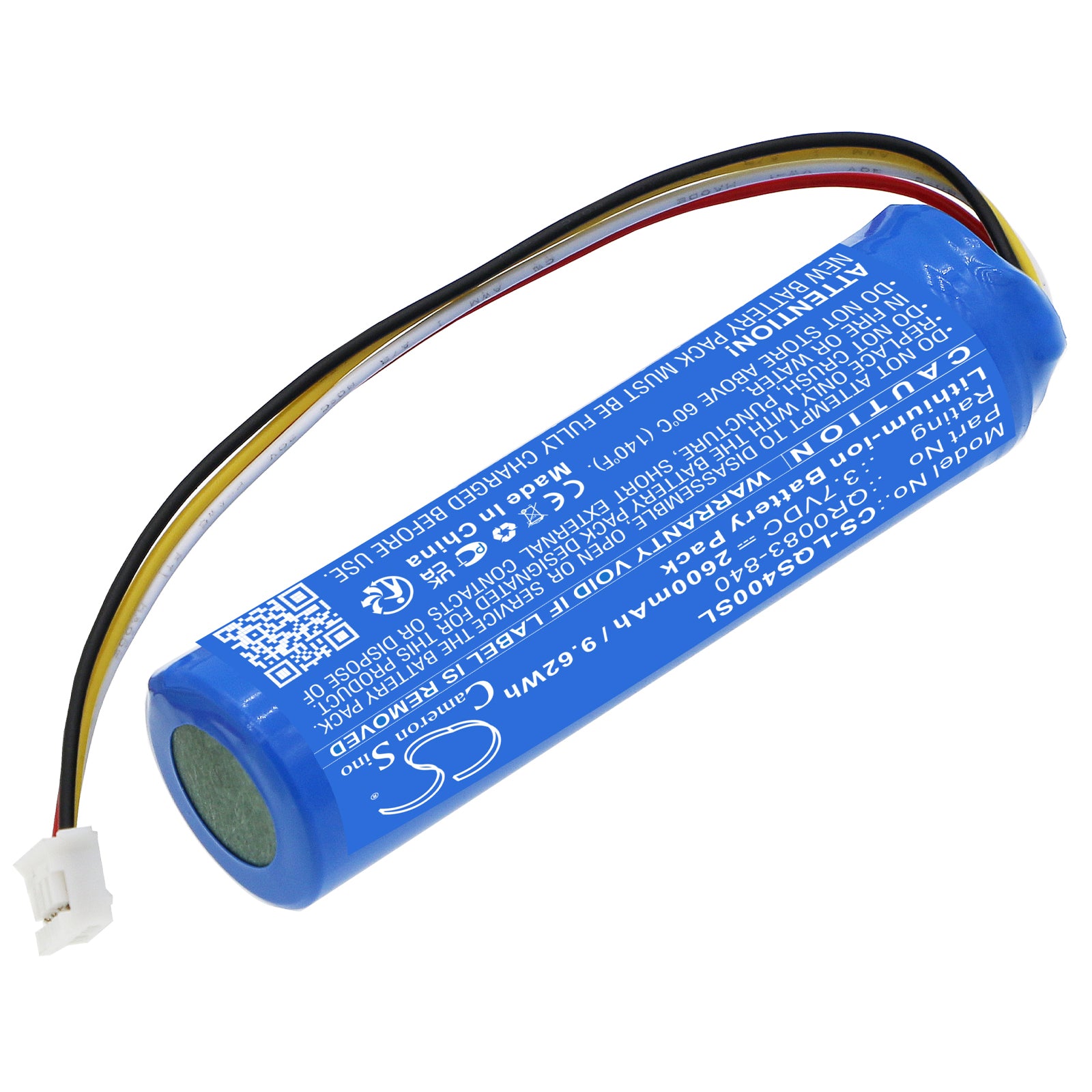 Li-ion, Alarm System Battery fits Qolsys Iq Panel 4, Iq Panel 4 Powerg, 3.7V, 2600mAh – Bild 2