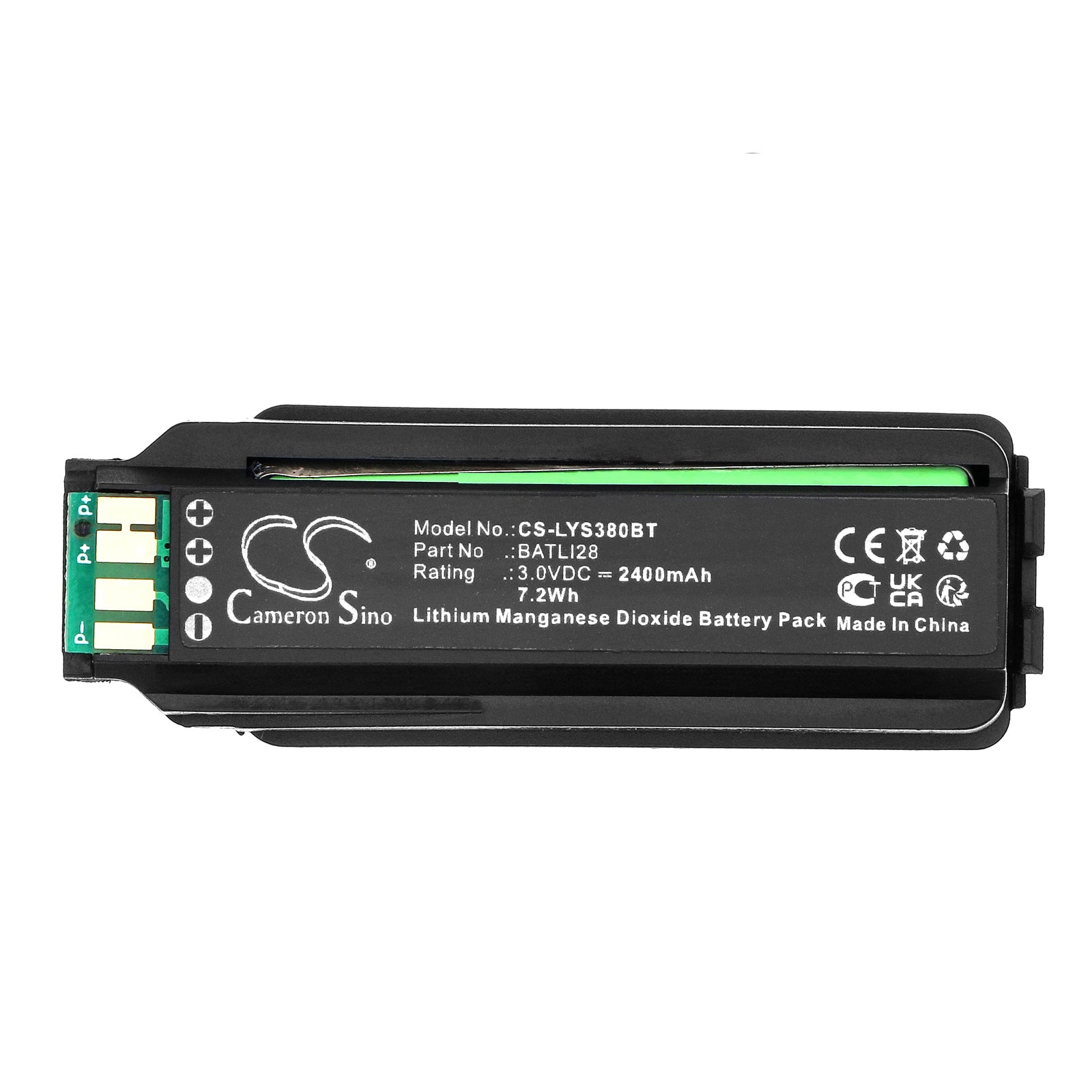 Li-MnO2, Alarm System Battery fits Daitem 171-21x, 172-21x, 3.0V, 2400mAh – Bild 5