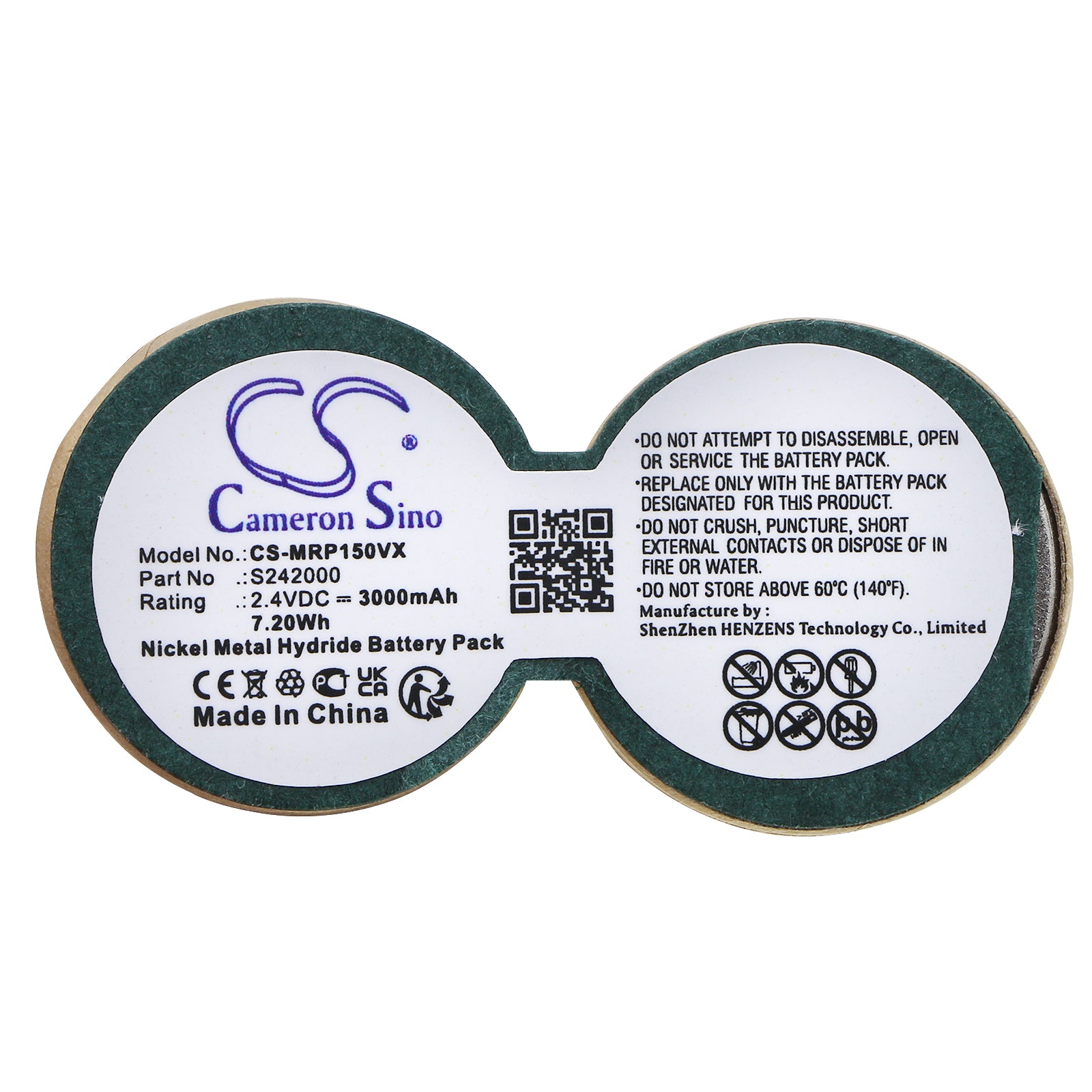 Ni-MH, Vacuum Battery fits Miele Ep1500cs, Staubsauger Ep1500cs, 2.4V, 3000mAh – Bild 4