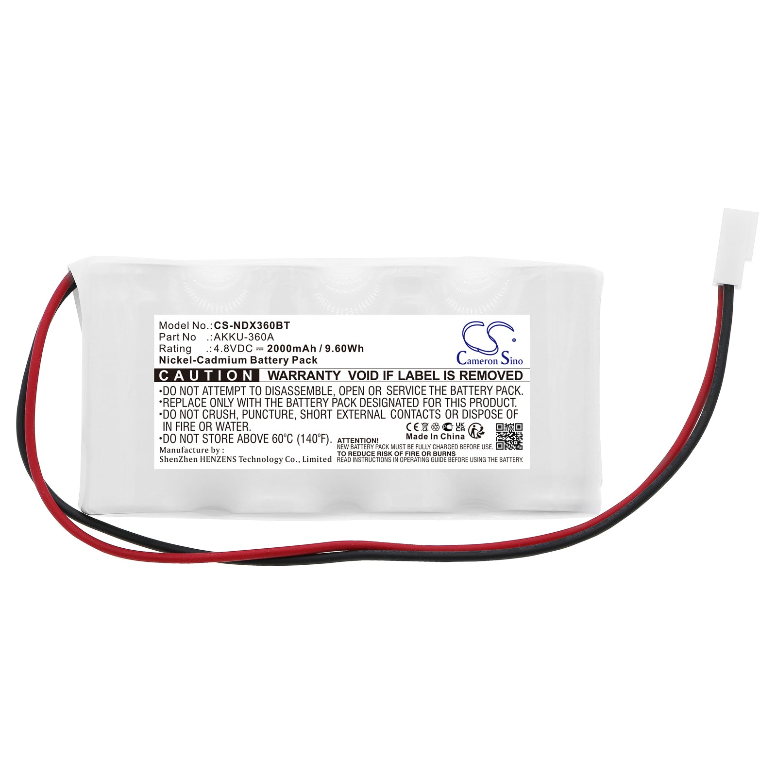 Ni-CD, Alarm System Battery fits Indexa 111a, 151a, 4.8V, 2000mAh – Bild 3