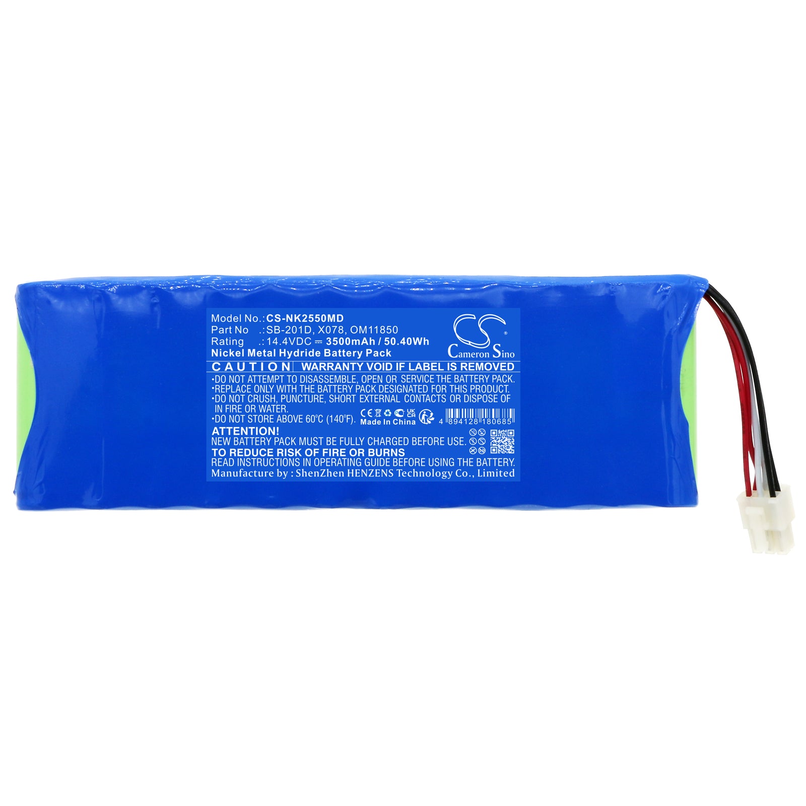 Ni-MH, Medical Battery fits Nihon Kohden Cardiofax G Ecg-2550 Monitor, 14.4V, 3500mAh – Bild 3