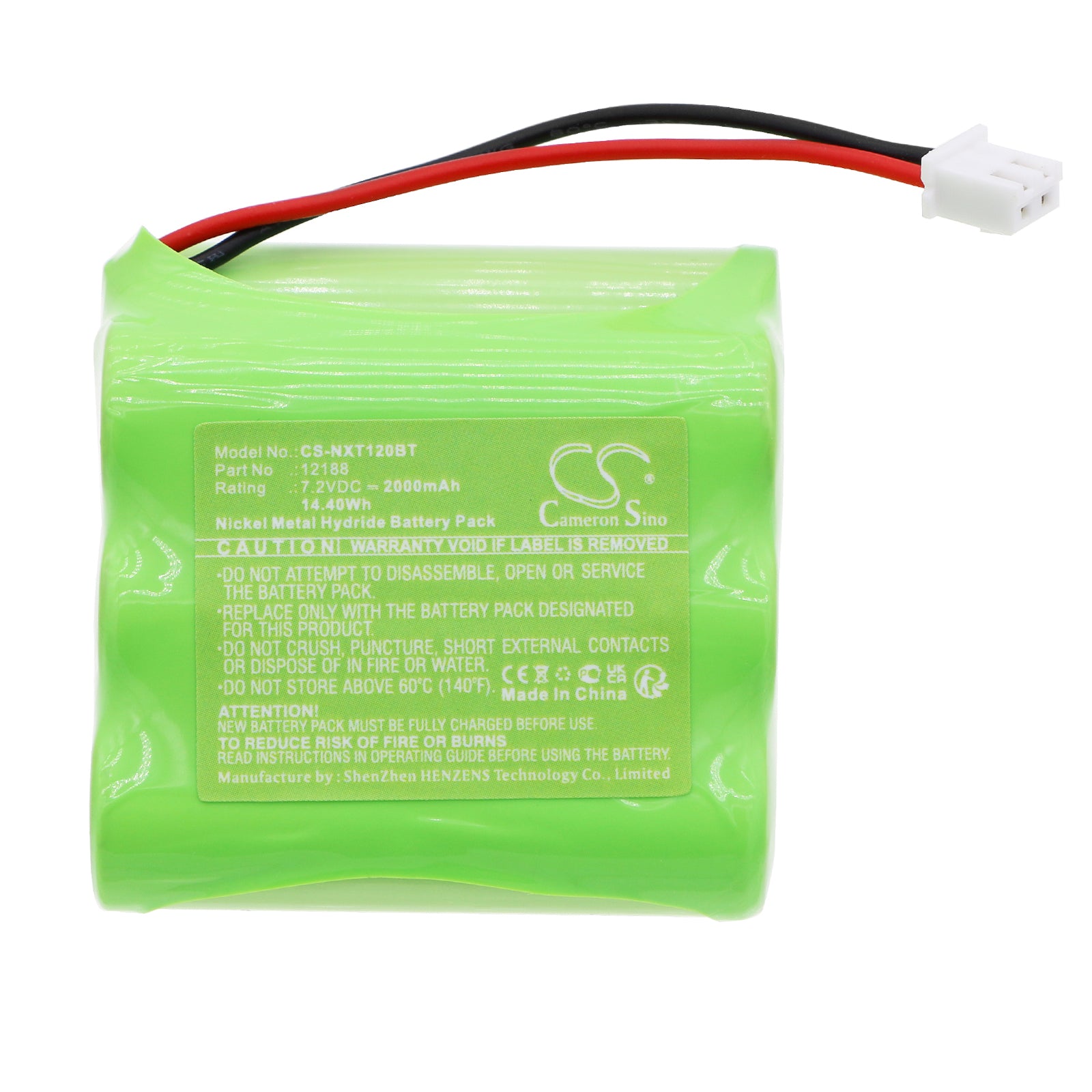 Ni-MH, Alarm System Battery fits Lupus Xt1, Xt1 12000, 7.2V, 2000mAh – Bild 2
