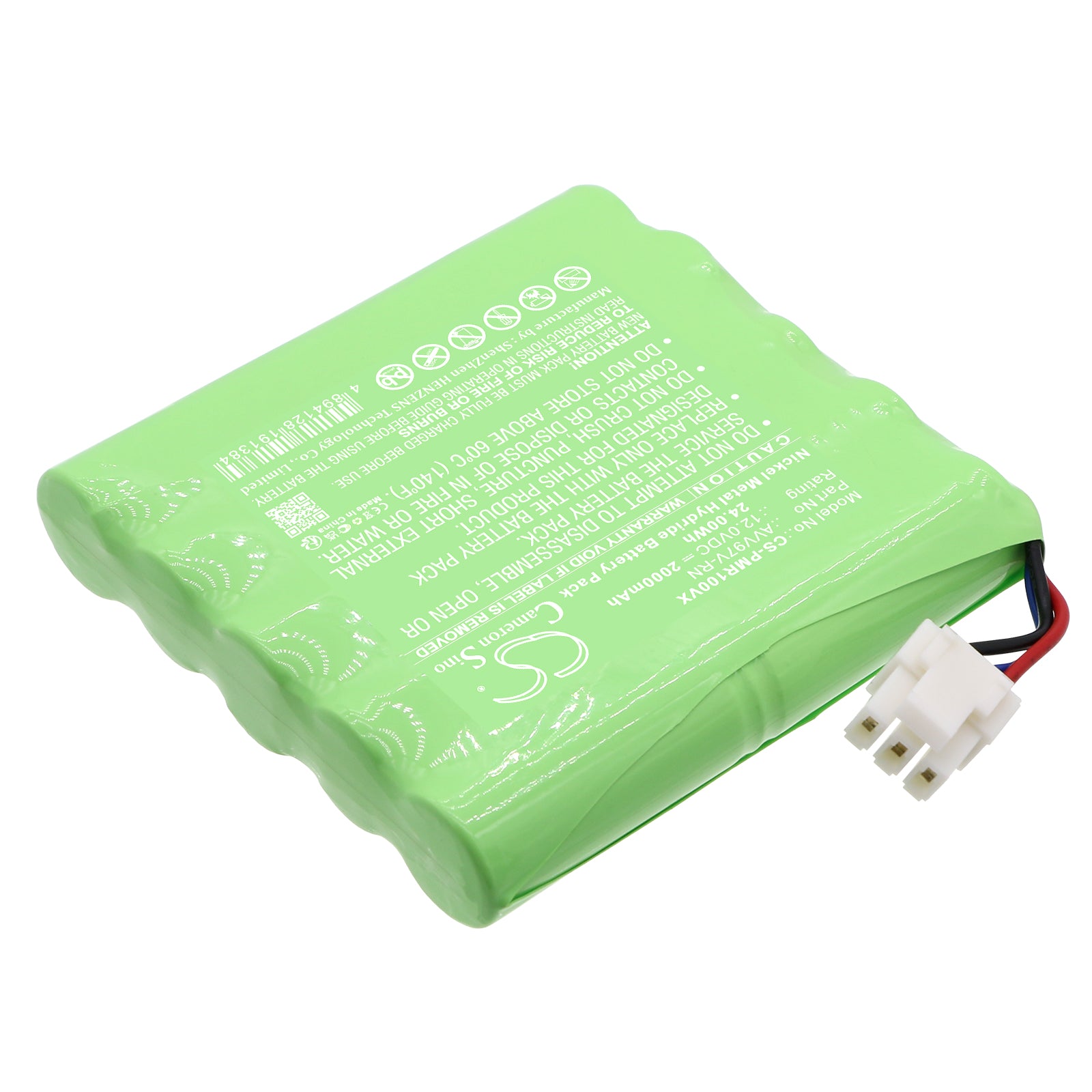 Ni-MH, Vacuum Battery fits Panasonic Mc-rm10-w, Rollan Mc-rm10, 12.0V, 2000mAh – Bild 2
