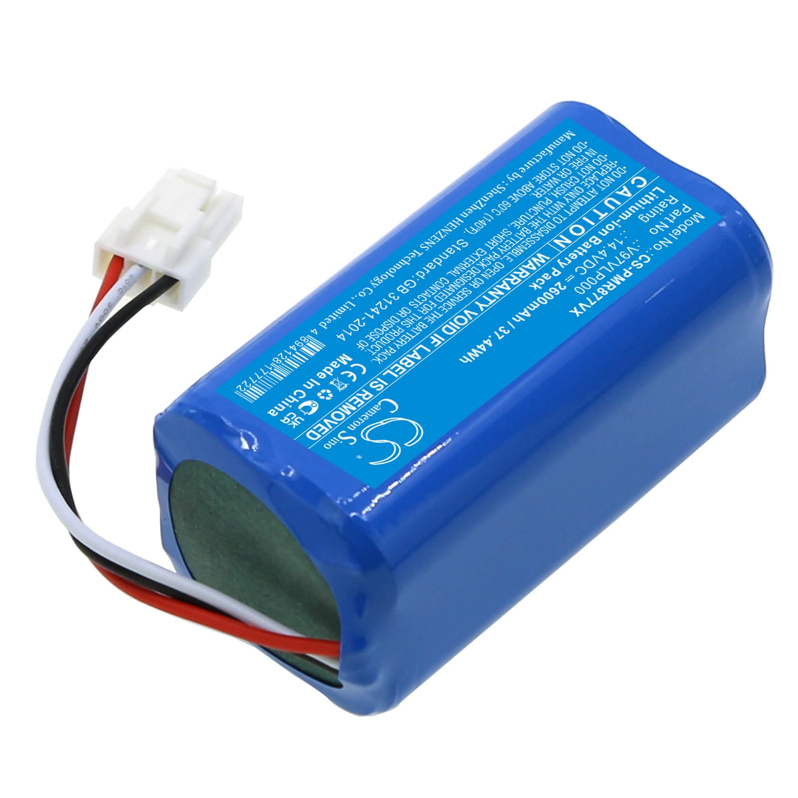 Li-ion Battery fits Panasonic, Mc-6rb75, Mc-8r76c 14.4V, 2600mAh / 37.44Wh – Bild 2