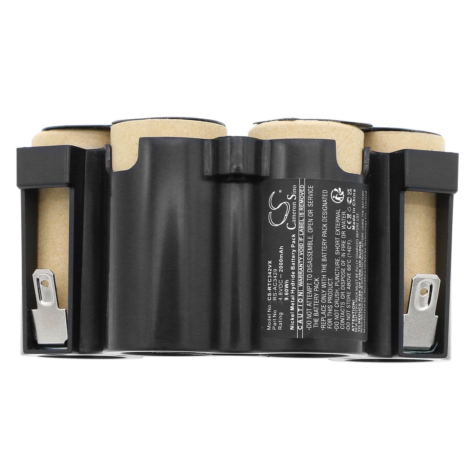 Ni-MH, Vacuum Battery fits Tefal Tx4469wa/2d0, Moulinex Mx422901, 4.8V, 2000mAh – Bild 4