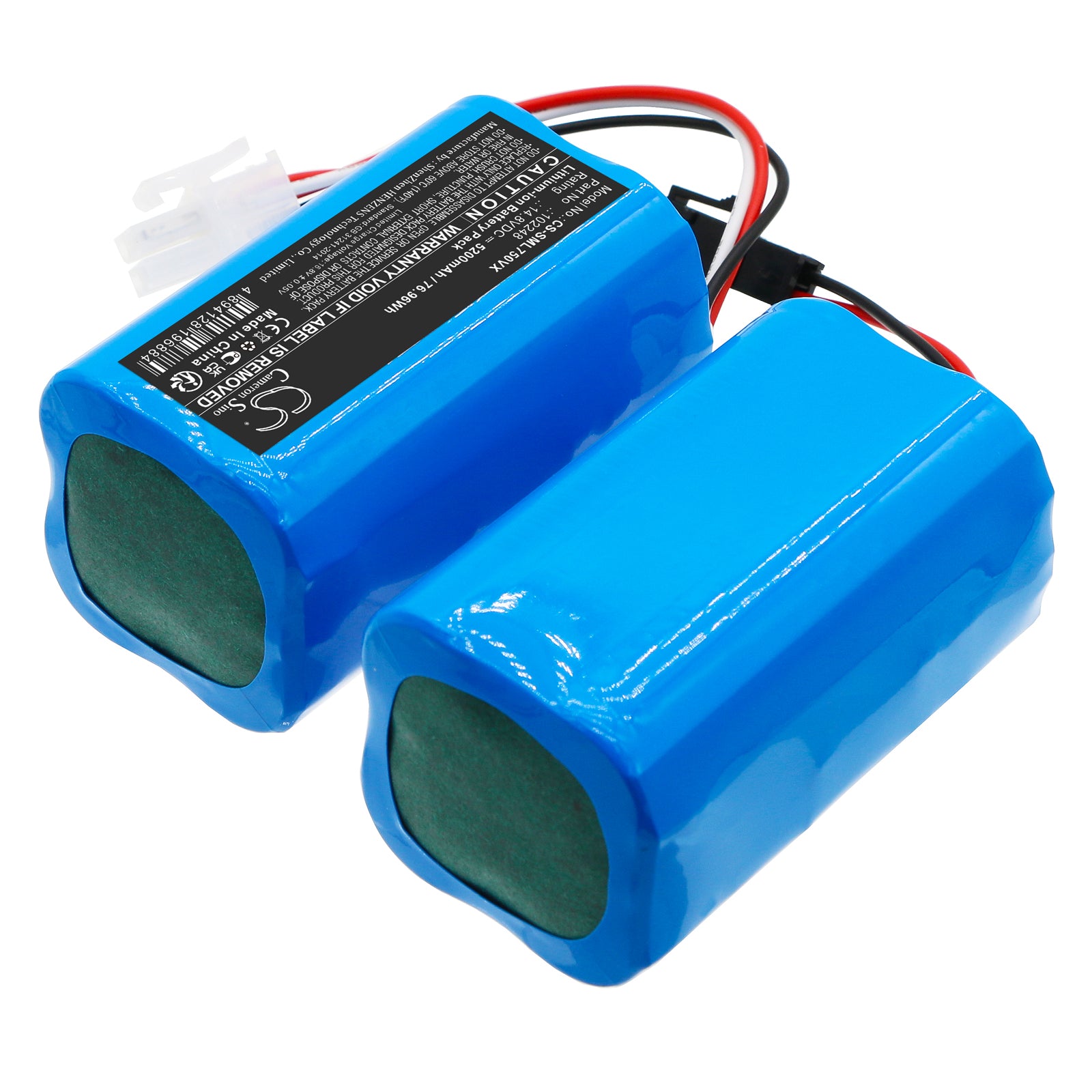 Li-ion, Vacuum Battery fits Symbo Laserbot 750, 14.8V, 5200mAh – Bild 2
