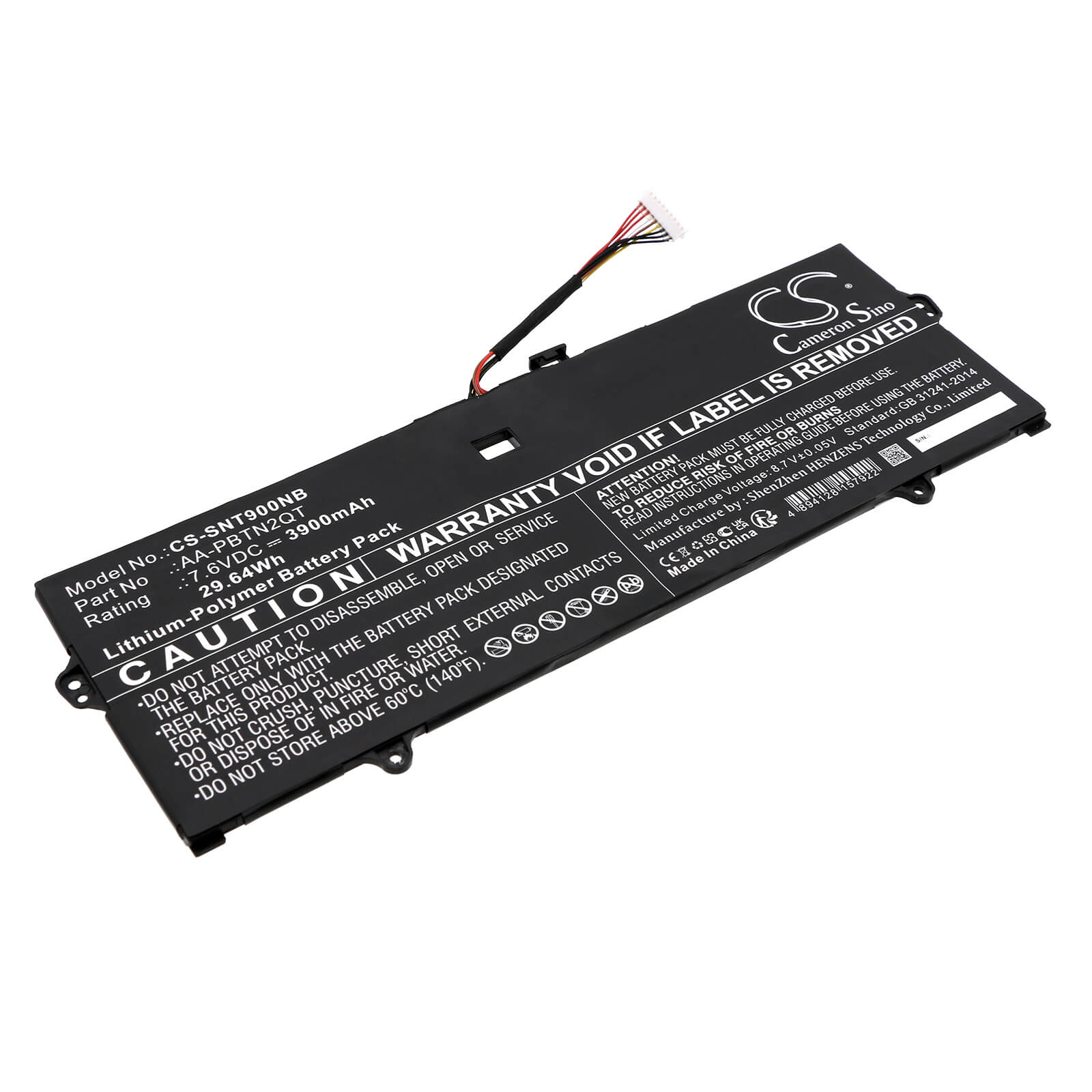 Li-ion Notebook Battery fits Samsung, Aa-pbtn2qt 7.6V, 3900mAh – Bild 5