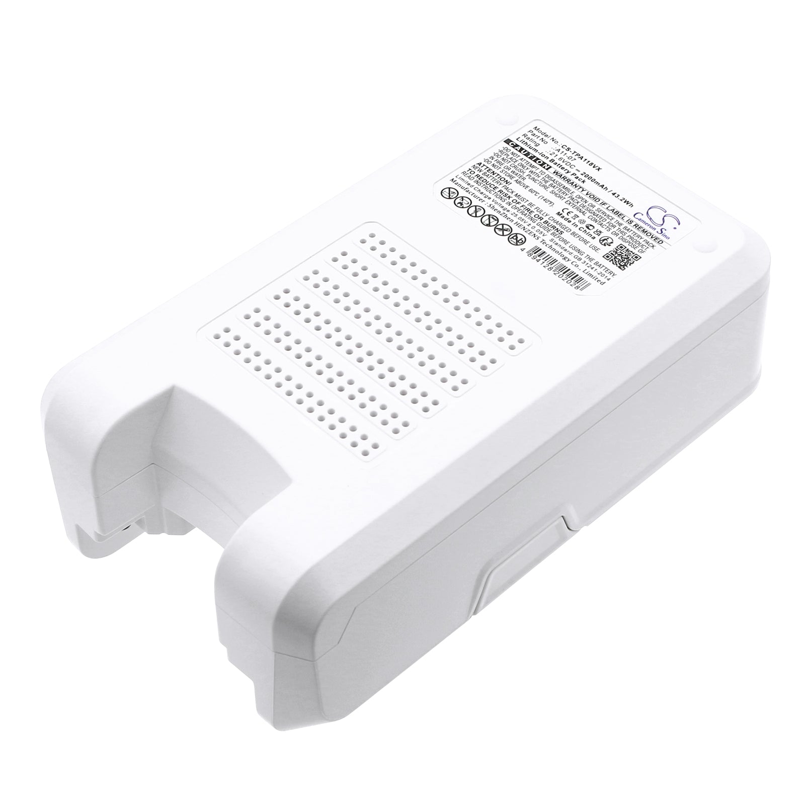 Li-ion, Vacuum Battery fits Tineco A11 Hero, A11 Hero Ex, 21.6V, 2000mAh CS-TPA118VX – Bild 3