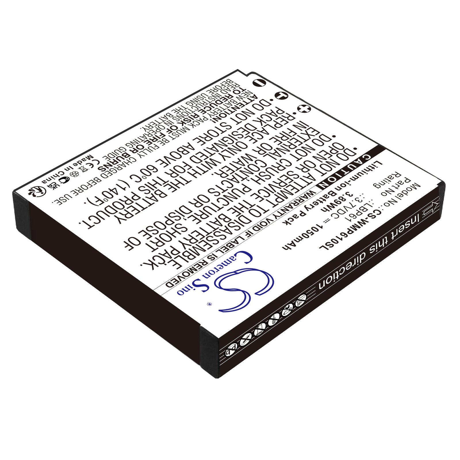 Li-ion, Transmitters & Receiver Battery fits Wisycom Mrp61 Transmitter, 3.7V, 1050mAh – Bild 2