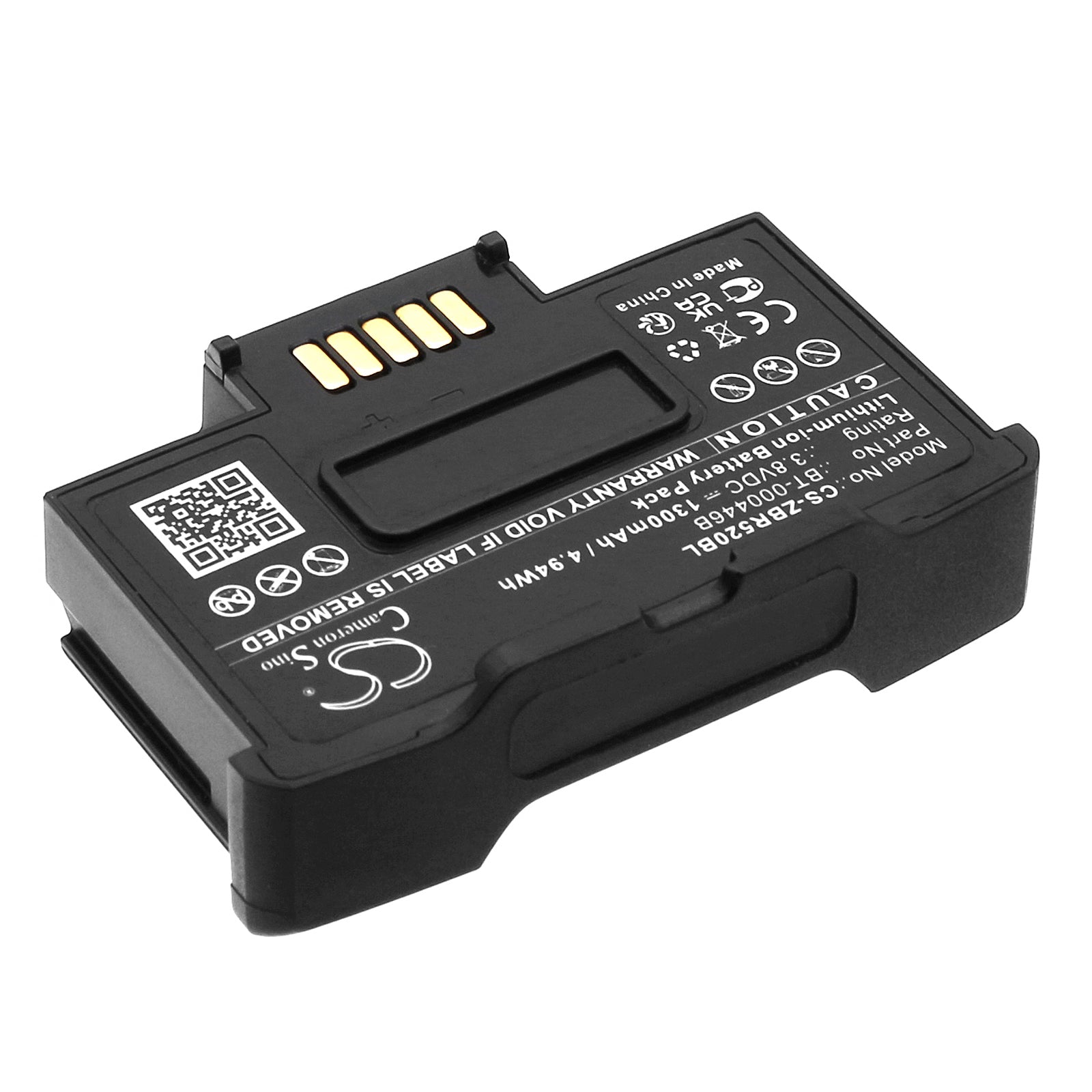 Li-ion, Barcode Scanner Battery fits Zebra Wr50, Ws50, 3.8V, 1300mAh – Bild 2