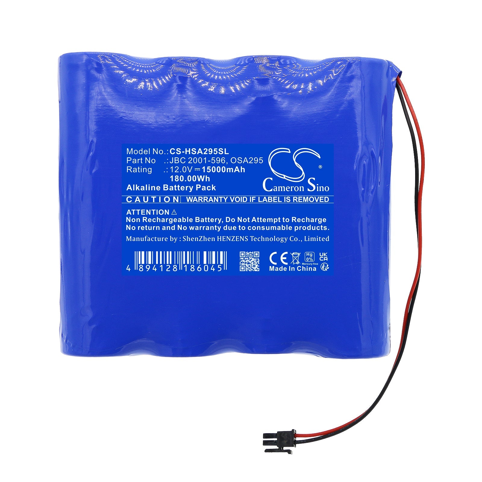 Alkaline, Equipment, Survey, Test Battery fits Hart Intercivic Demo Eslate, 12.0V, 15000mAh – Bild 3