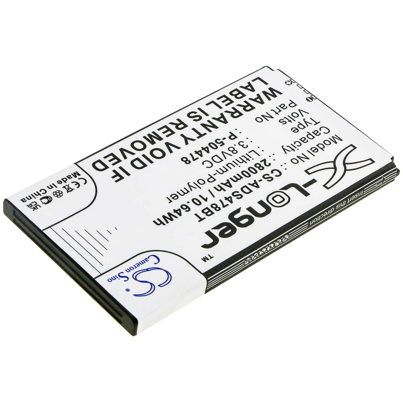 Li-ion Battery fits Adt, Command Secondary Color Touchs, 3.7V, 2800mAh – Bild 3