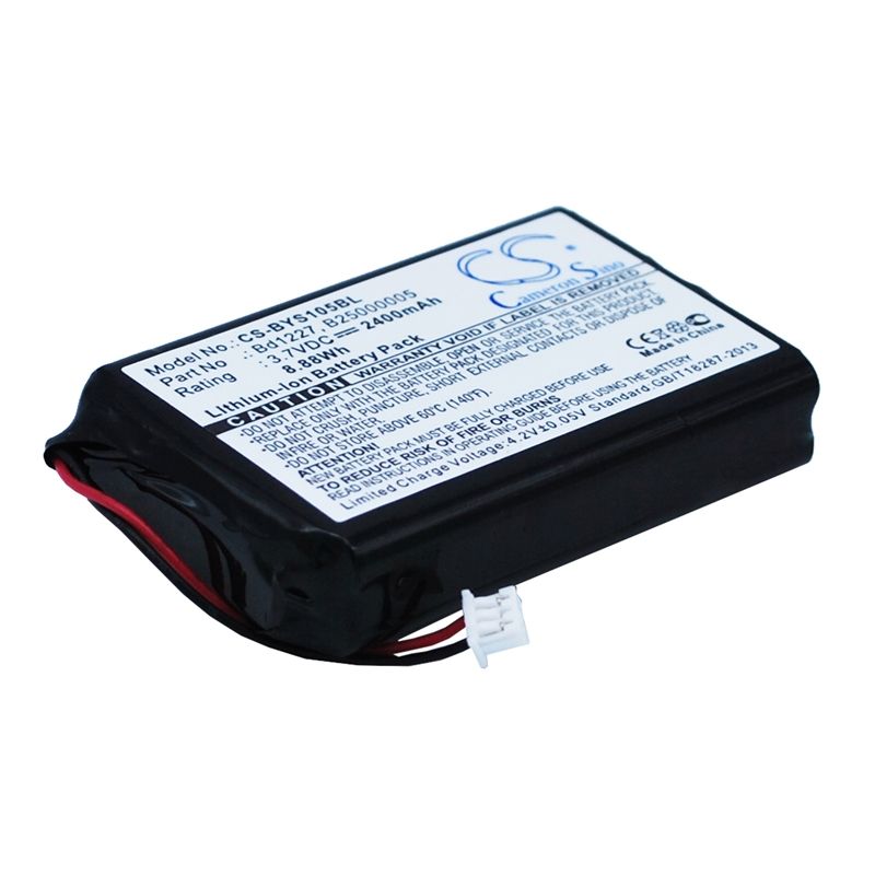 Li-ion Battery fits Baracoda, B40160100, Brr-l, Brr-l Evolution 3.7V, 2400mAh – Bild 2