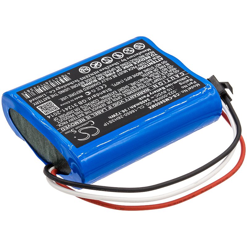 Li-ion Battery fits Cardiomonitor, Comen Star 8000, Comen Star 8000 E 10.8V, 3400mAh – Bild 2