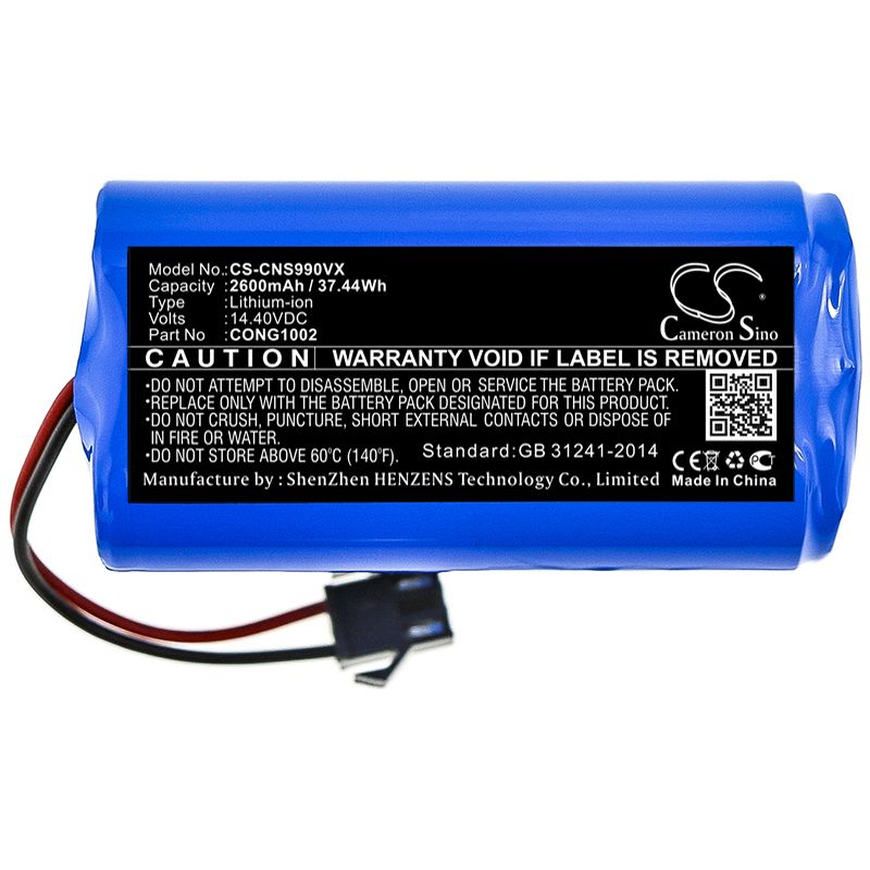 Li-ion Battery fits Cecotec, Conga 1090, Conga 1190 14.4V, 2600mAh – Bild 3