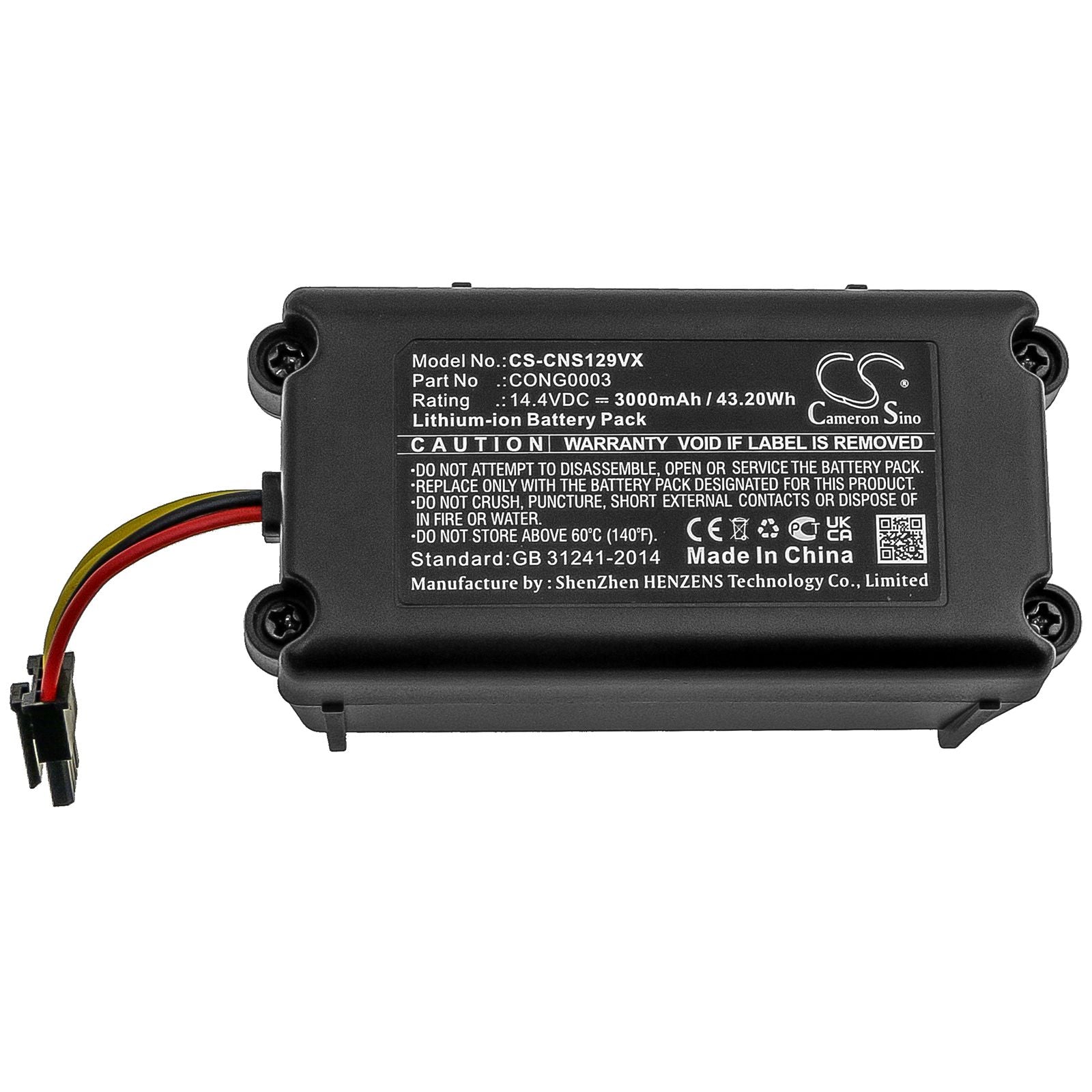 Li-ion Battery fits Cecotec, Conga 1290, Conga 1390 14.4V, 3000mAh – Bild 3