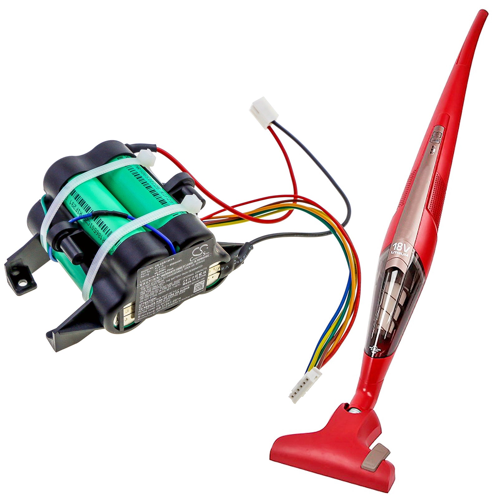 Li-ion Battery fits Delonghi, Colombina Xlr18li, Colombina Xlr18li.gr, Colombina Xlr18lm 18.5V, 2500mAh – Bild 6