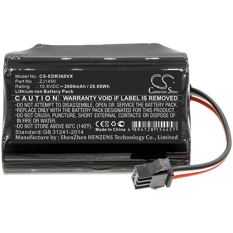 Li-ion Battery fits Ecovacs, D36a, D36b 10.8V, 2600mAh – Bild 3