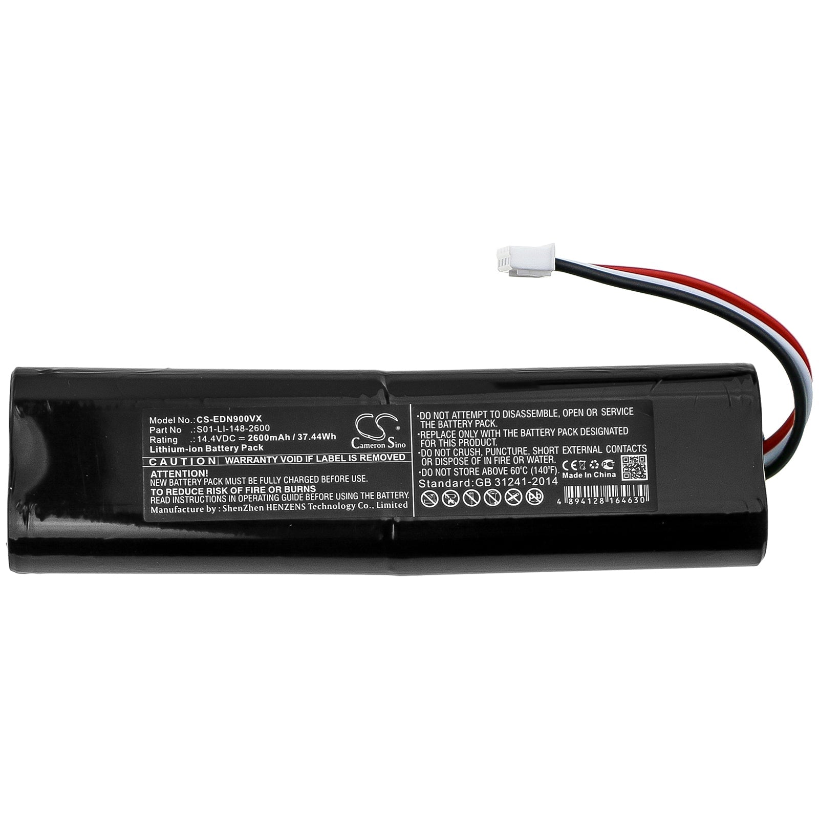Li-ion Battery fits Ecovacs, Deebot Ozmo 900, Deebot Ozmo 901 14.4V, 2600mAh – Bild 3