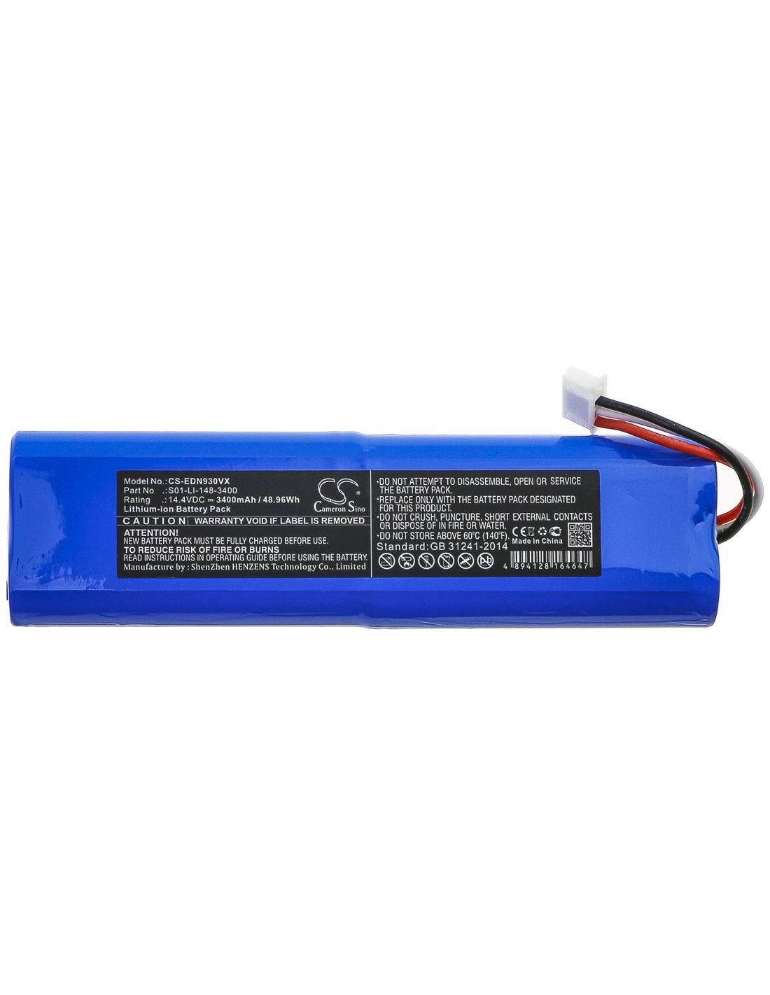 Li-ion Battery fits Ecovacs, Deebot Ozmo 900, Deebot Ozmo 901 14.4V, 3400mAh – Bild 3
