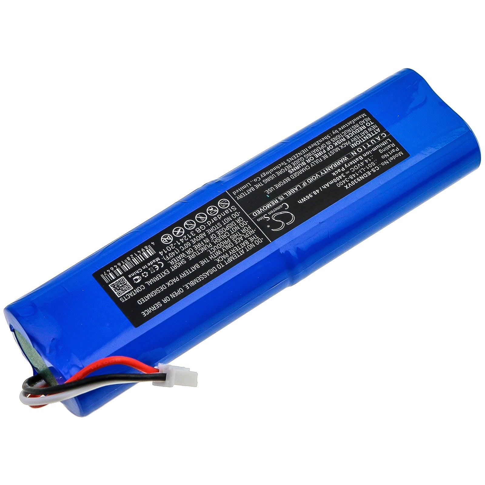 Li-ion Battery fits Ecovacs, Deebot Ozmo 900, Deebot Ozmo 901 14.4V, 3400mAh – Bild 2