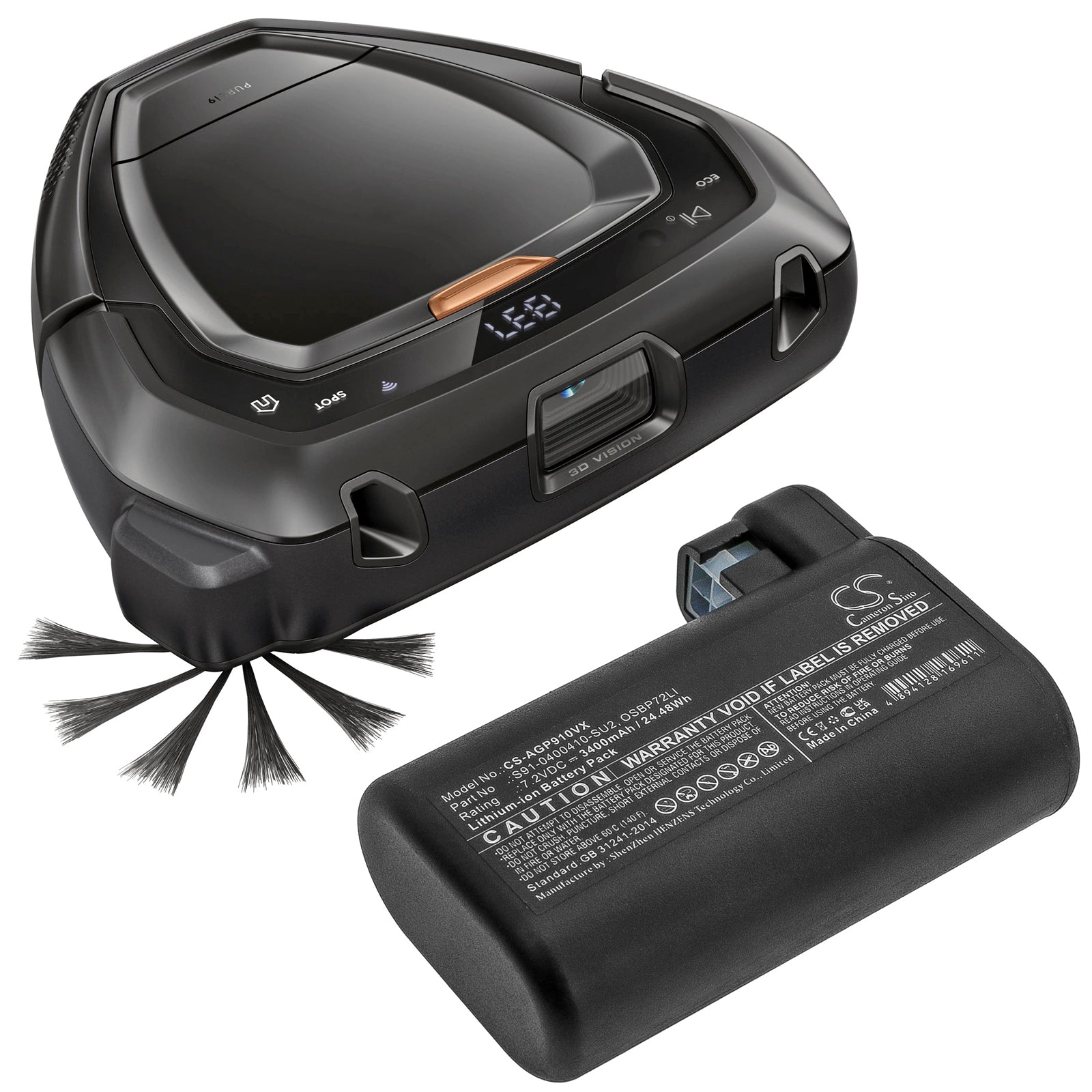 Li-ion Battery fits Electrolux, 900257877, 900257983, 900258192 7.2V, 3400mAh – Bild 5