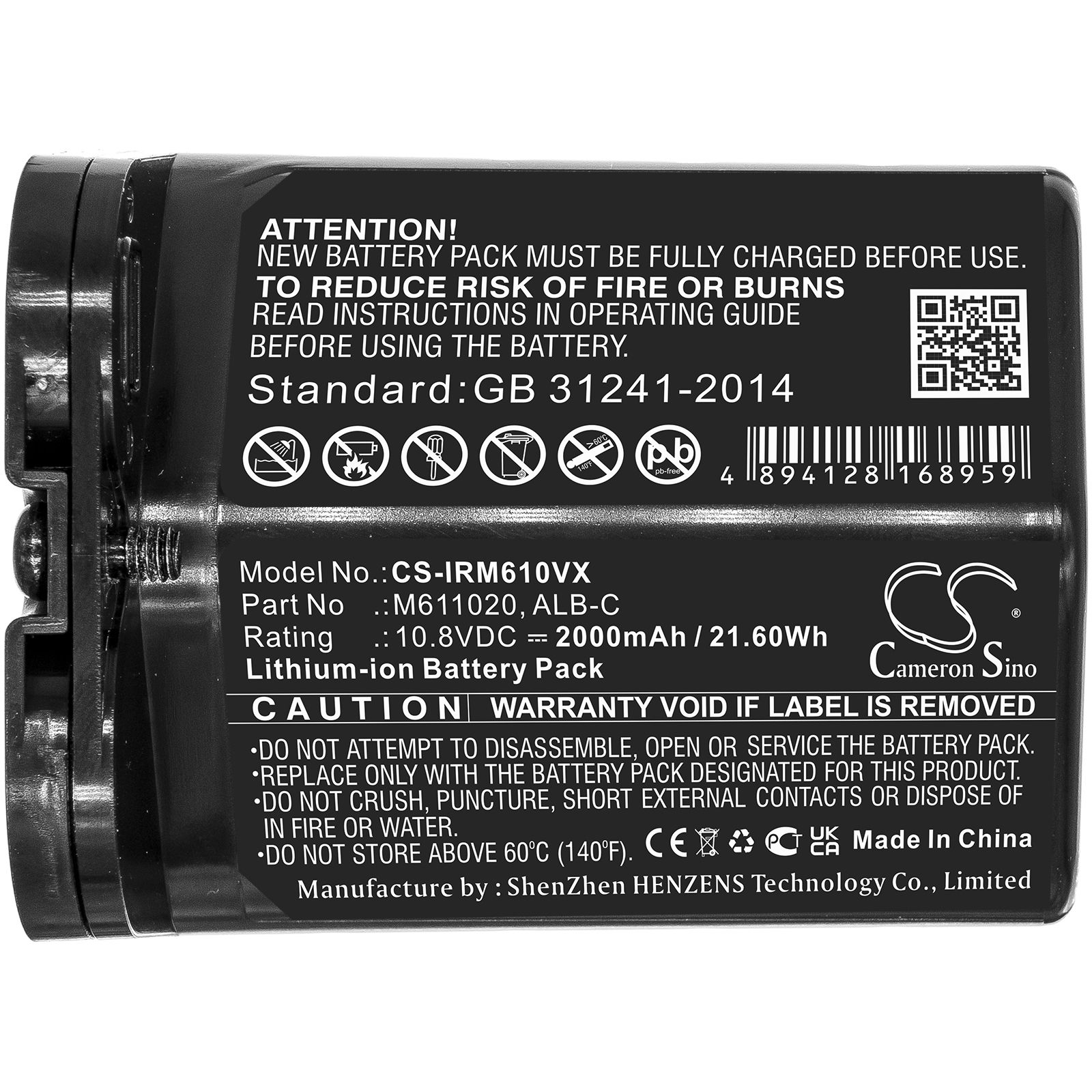 Li-ion Battery fits Irobot, Braava Jet M6 10.8V, 2000mAh – Bild 4