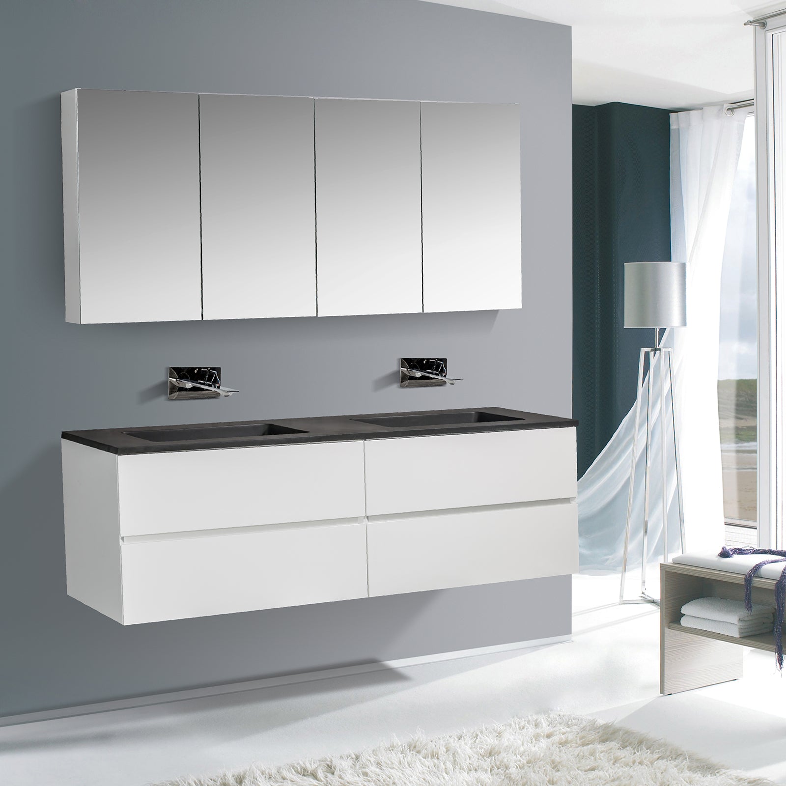 Badmöbel-Set EDGE 1700 – Bild 2