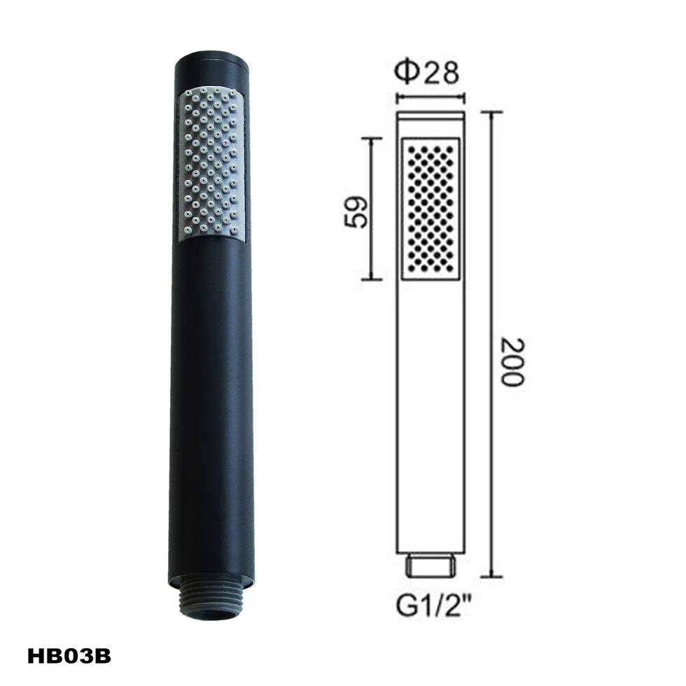 Brausegarnitur Duschstange NT127 Schwarz matt – Bild 4