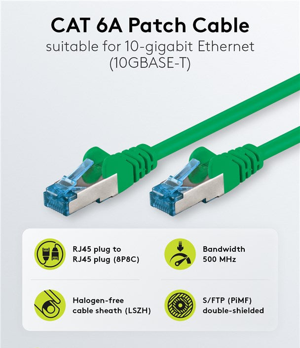 Cat6a S/FTP PIMF LSZH Groen 20 meter – Bild 2