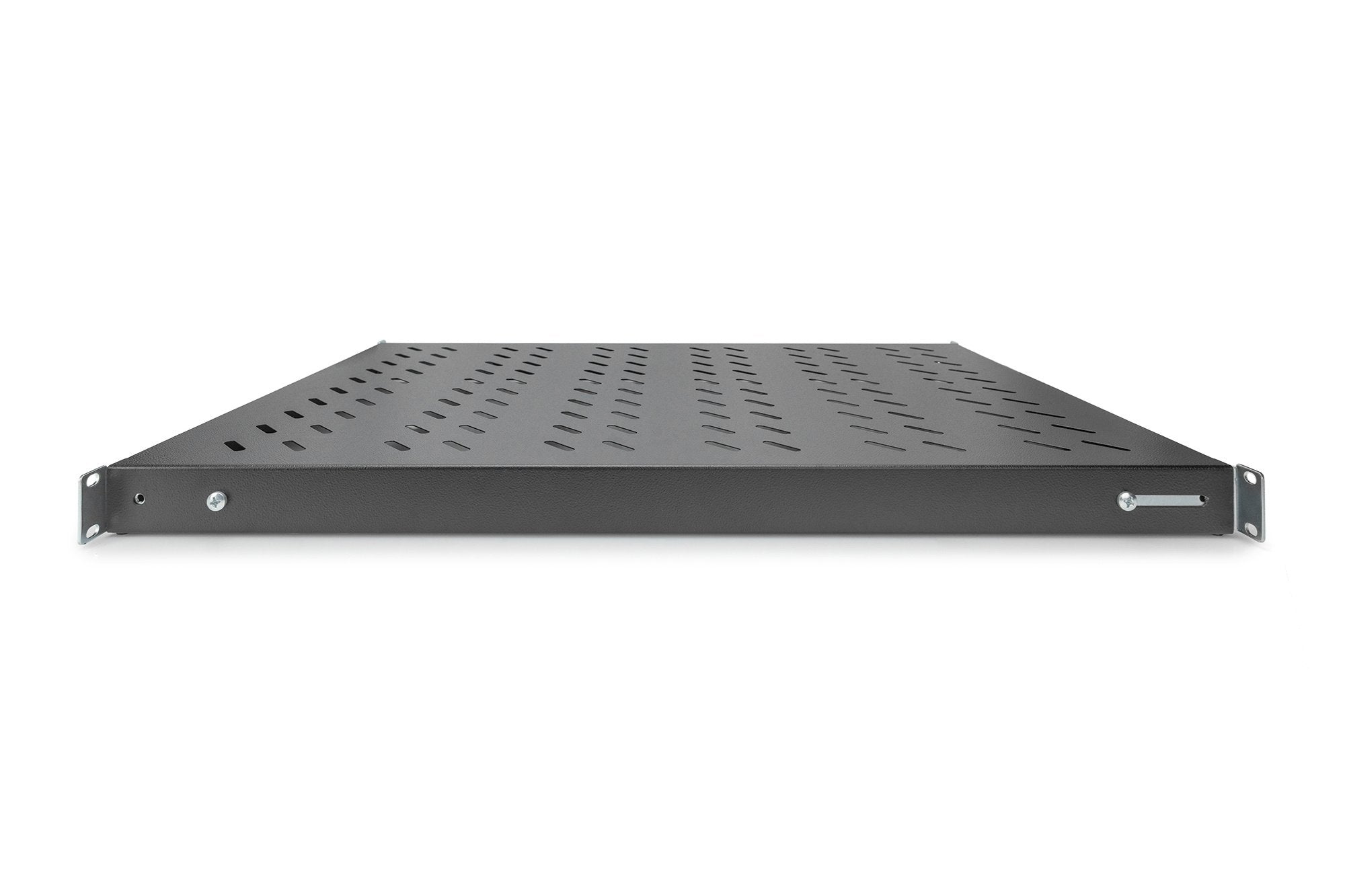 19 Inch 1U legbord voor 1000 mm diepe rekken 43x483x708 mm, verstelbaar tot 900 mm diepte, zwart – Bild 2